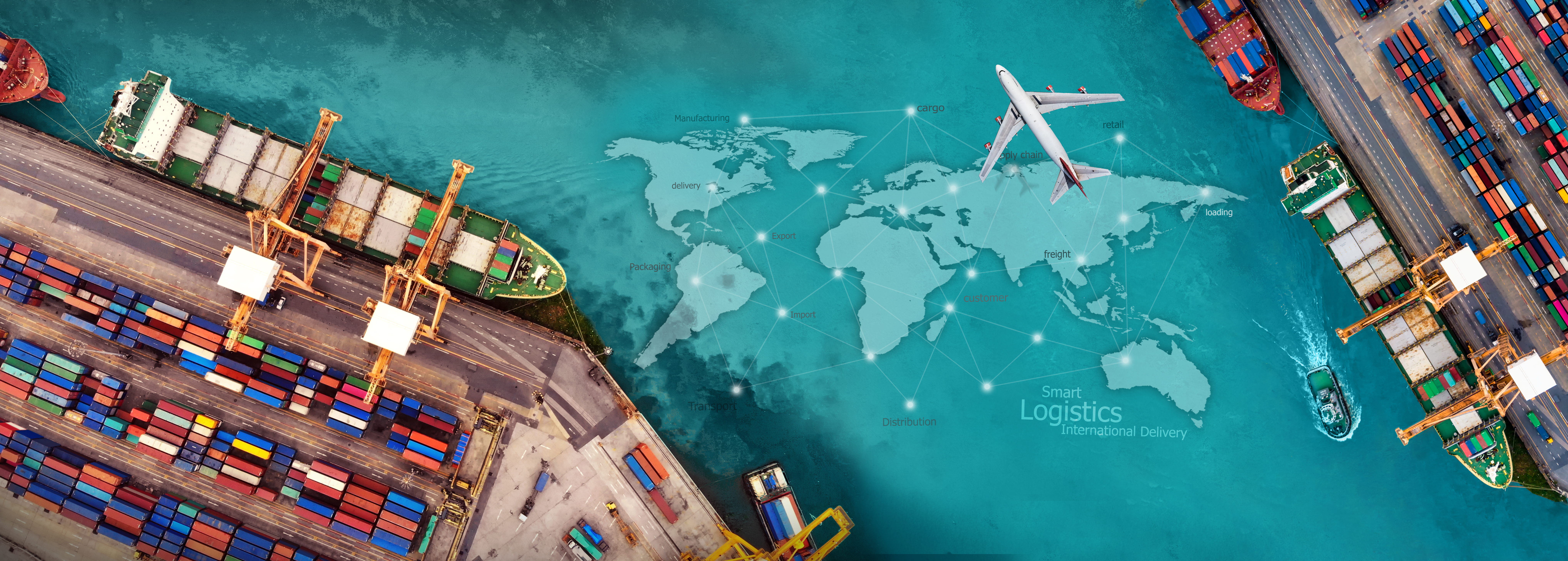 Logistics Network Connections Map